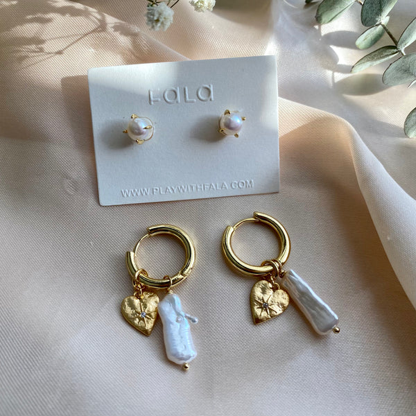 ピアス VINTAGE HOLLYWOOD VH Classic Pearl Earrings 4BFK516 VINTAGE HOLLYWOOD VH Classic Pearl Earrings 4BFK516 (VINTAGE