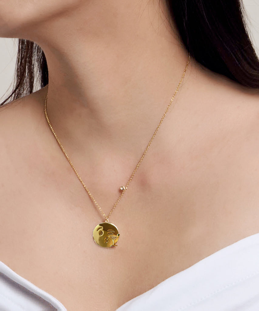 Emoji Necklace - Martini - GOLD - Fala Jewelry