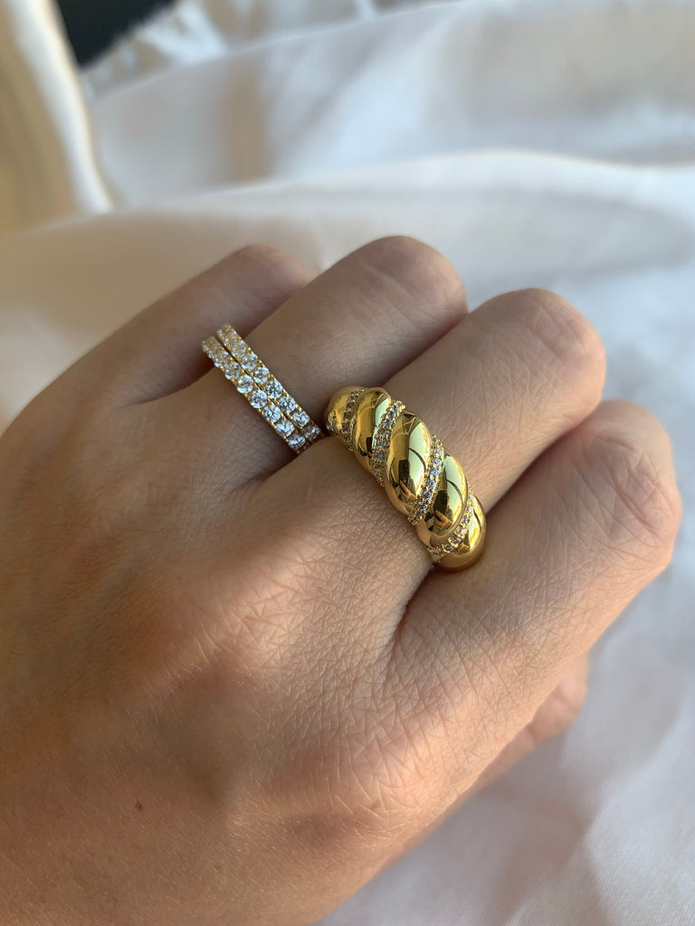 Croissant Dome Ring