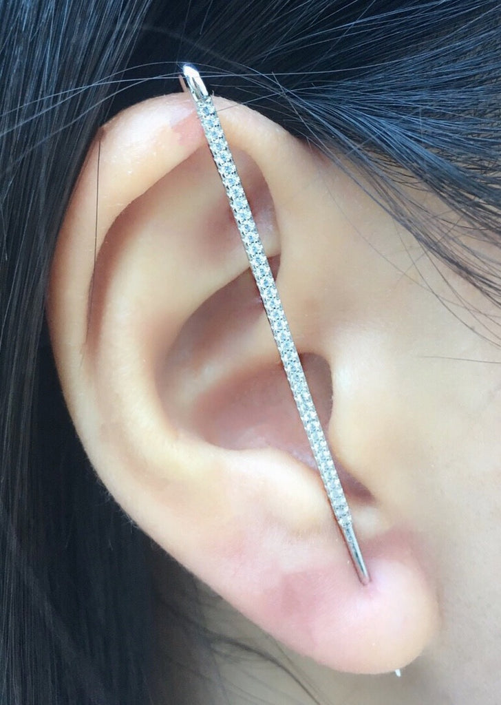 Ear Pin Cuff - Silver - Fala Jewelry