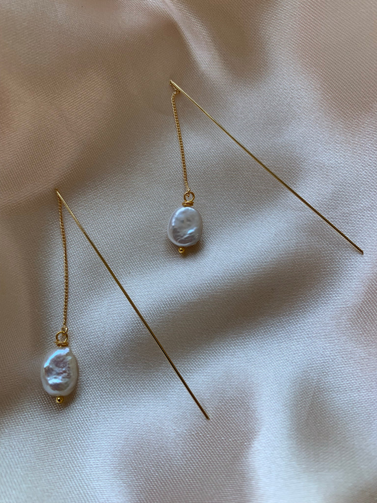 Pearl Chain Earring