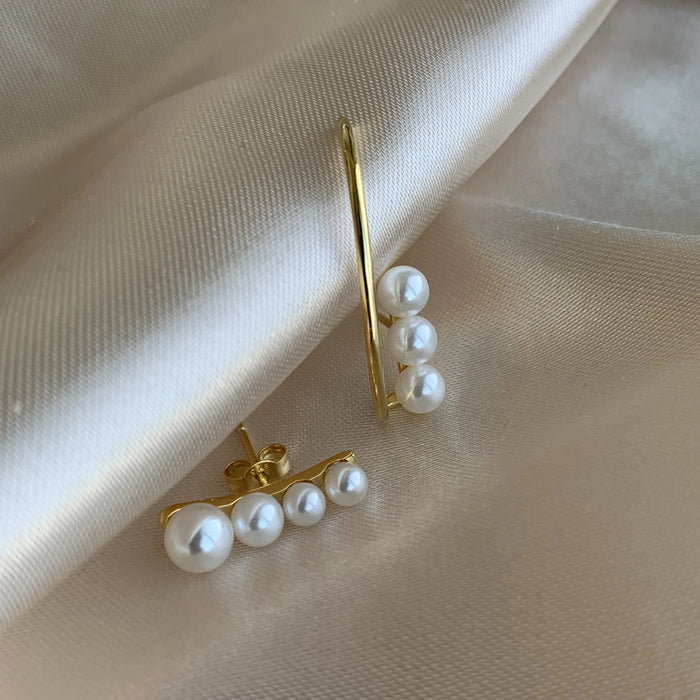 Pearl Suspender Earrings