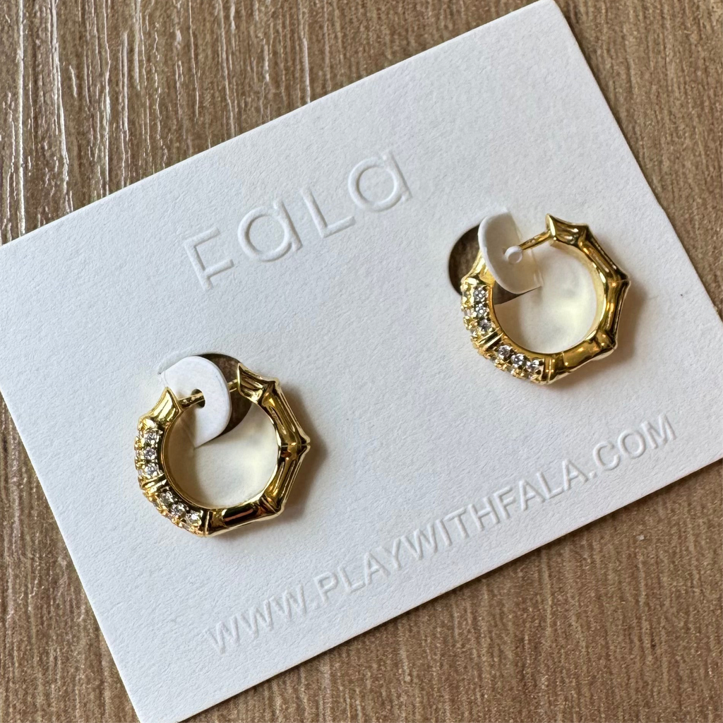 BAMBOO HOOP EARRINGS