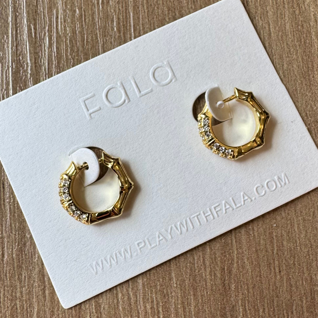 BAMBOO HOOP EARRINGS