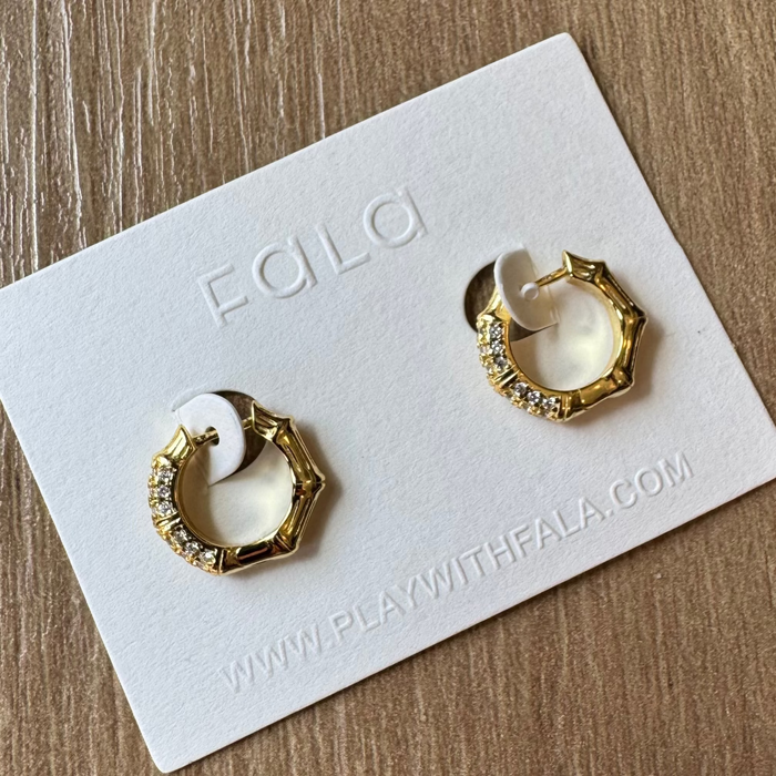 BAMBOO HOOP EARRINGS