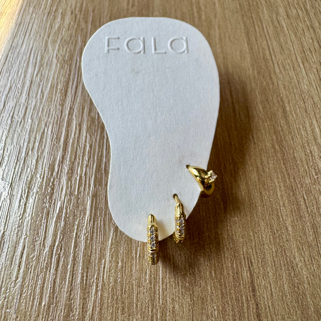 BAMBOO HOOP EARRINGS