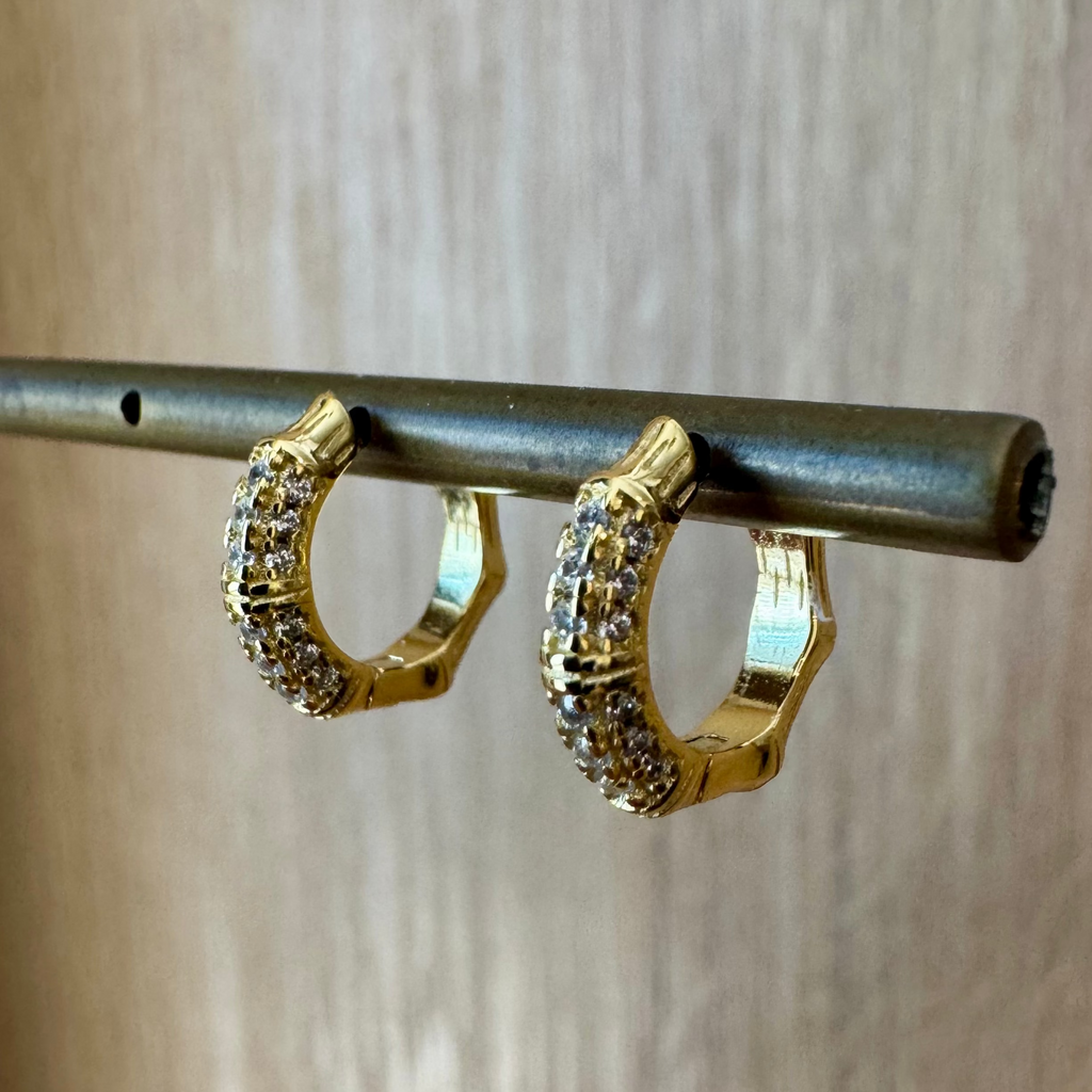 BAMBOO HOOP EARRINGS