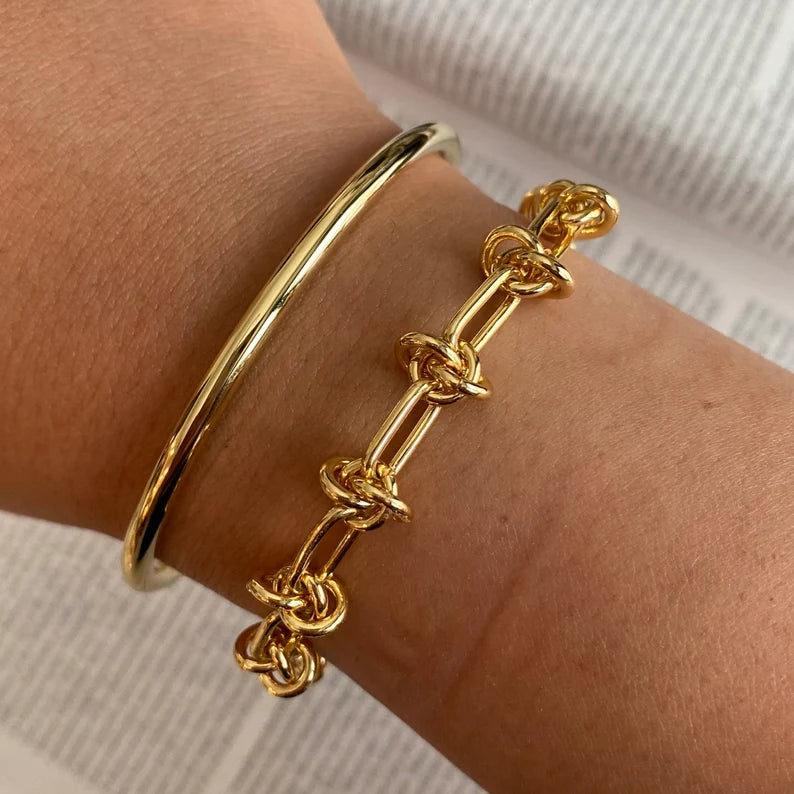 Barbed wire gold bracelet discount