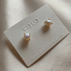Classic Pearl Stud Earrings – FALA Jewelry