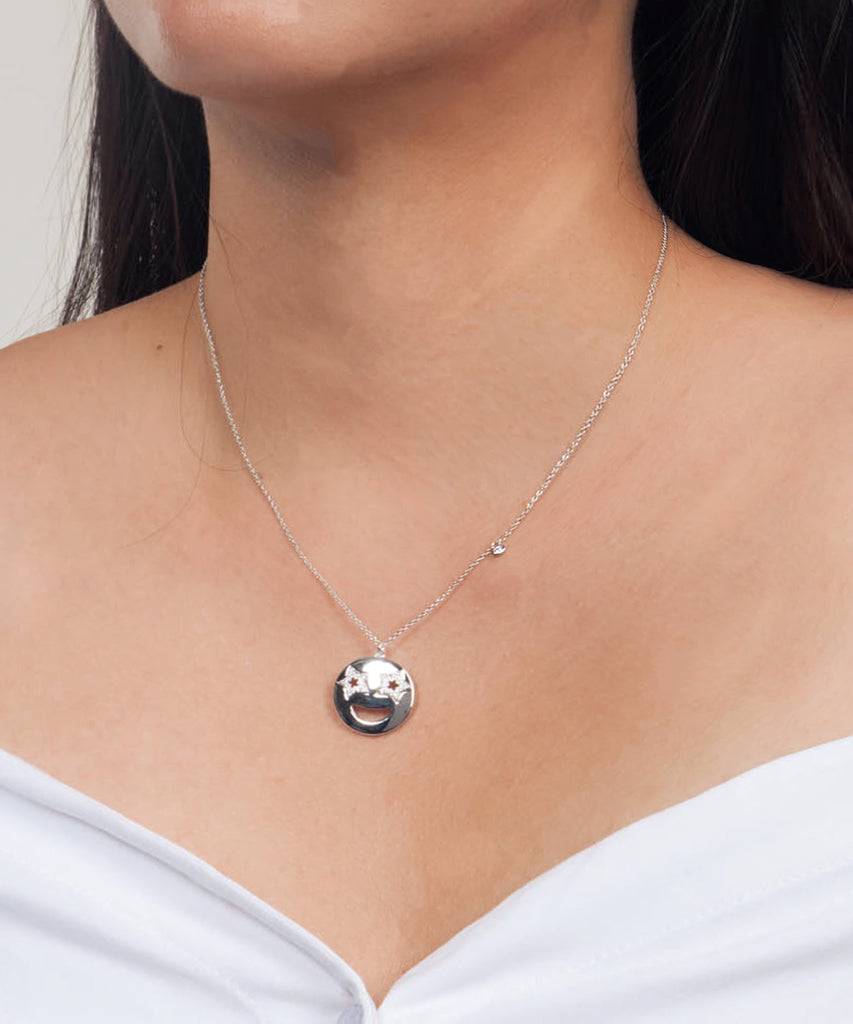 EMOJI NECKLACE - STAR - SILVER - Fala Jewelry