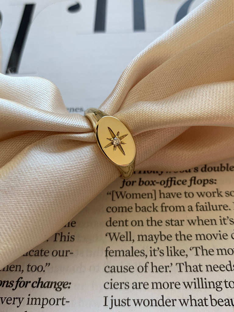 Star Signet Ring