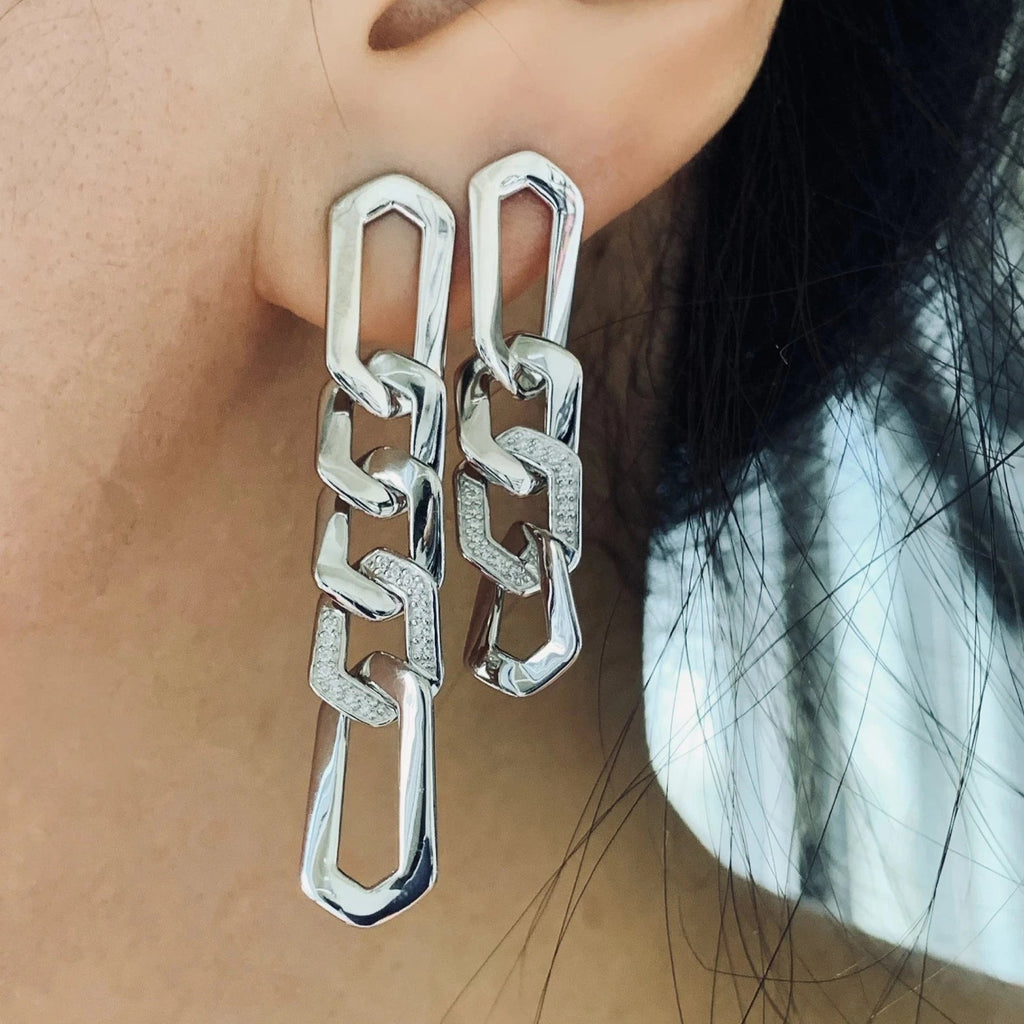 LINK CHAIN EARRINGS