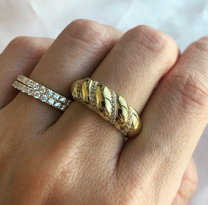 Croissant Dome Ring