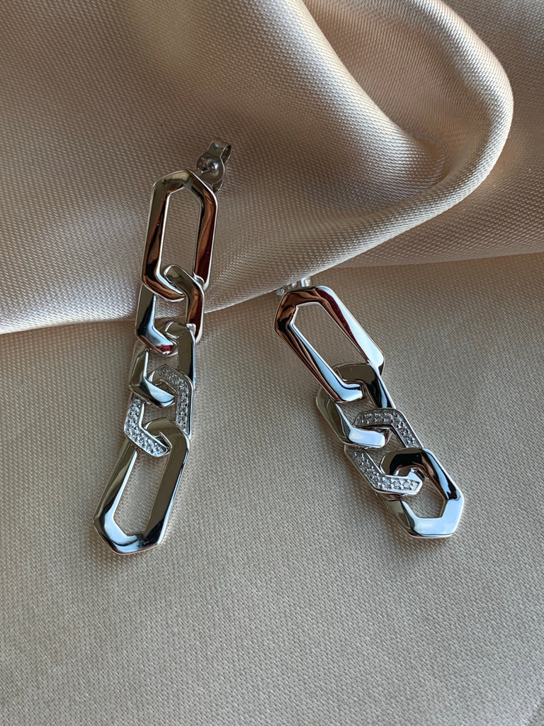 LINK CHAIN EARRINGS – FALA Jewelry