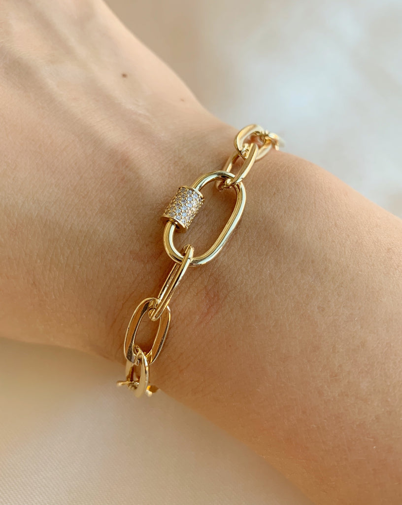 LINK CHAIN BRACELET - GOLD