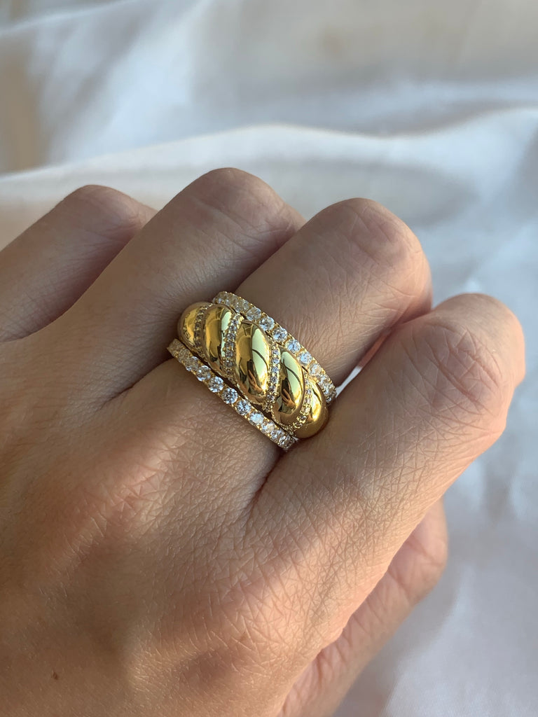 Croissant Dome Ring