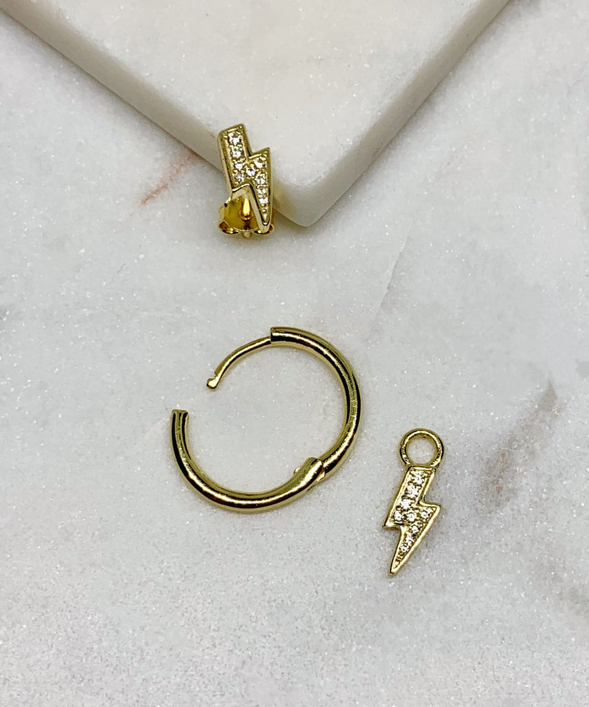 FLASH HOOP EARRINGS - GOLD