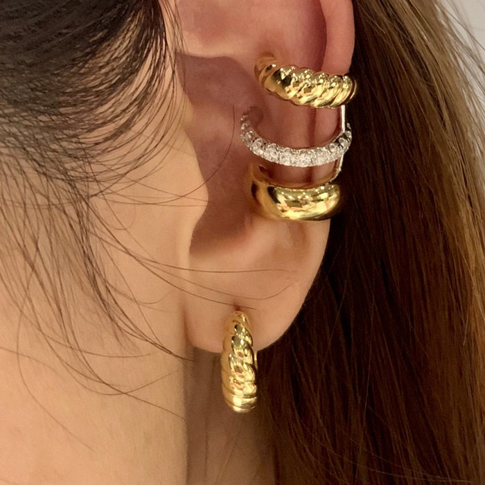 Triple Croissant Ear Cuff