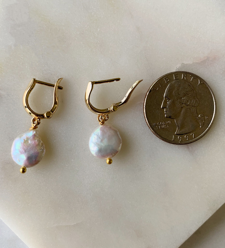 Pearl Hoop Earrings