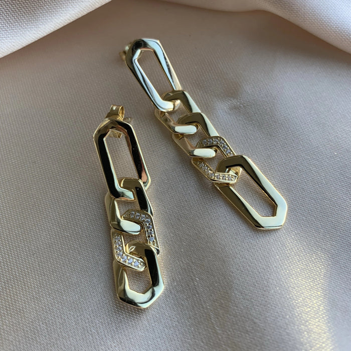 LINK CHAIN EARRINGS