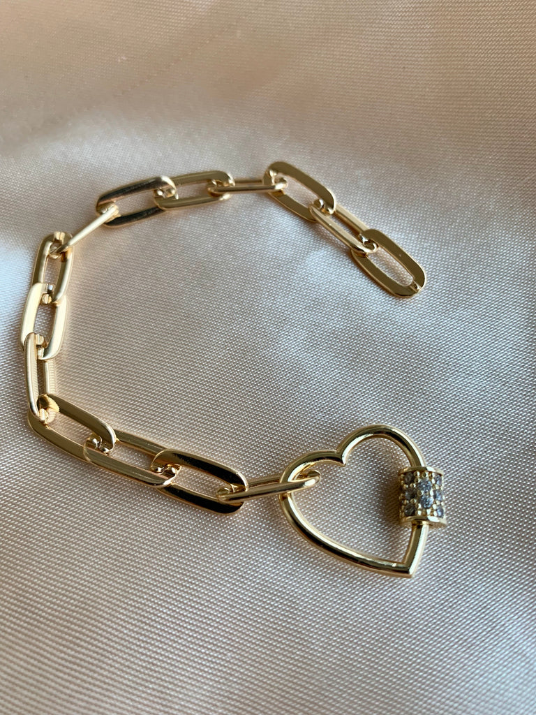 Heart LINK CHAIN BRACELET