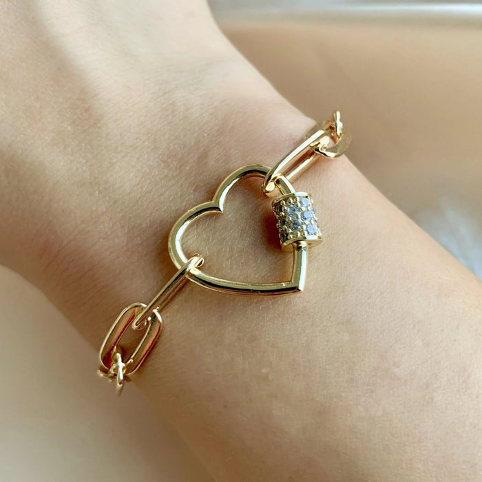 Heart LINK CHAIN BRACELET