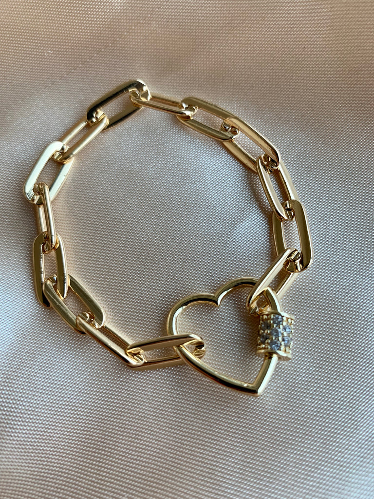 Heart LINK CHAIN BRACELET