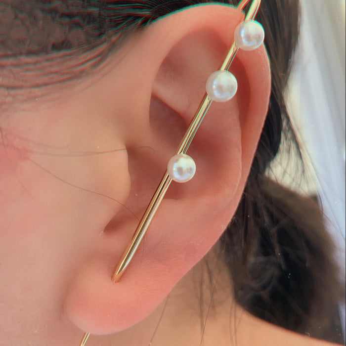 PEARL EAR PIN CUFF