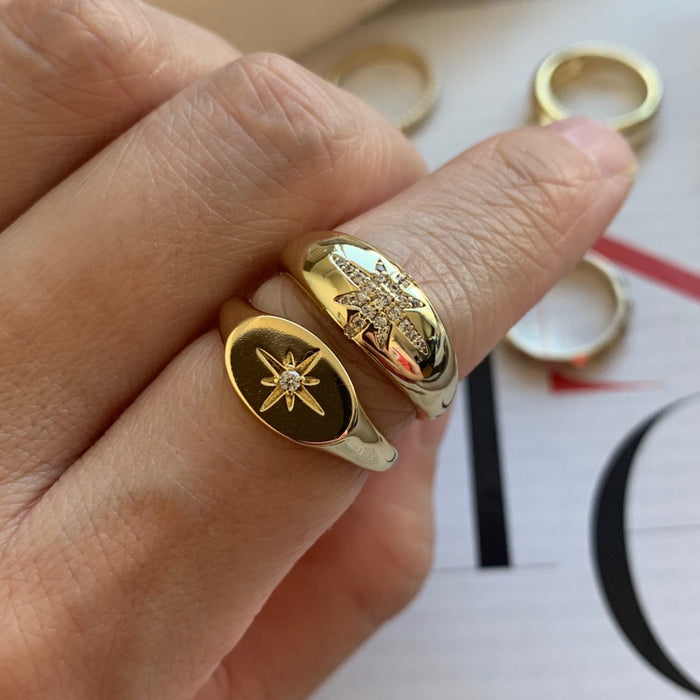 Star Signet Ring