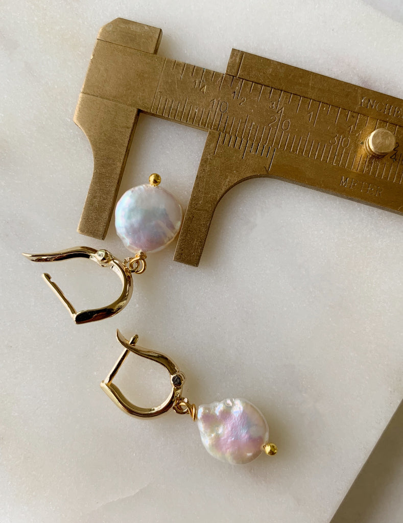 Pearl Hoop Earrings