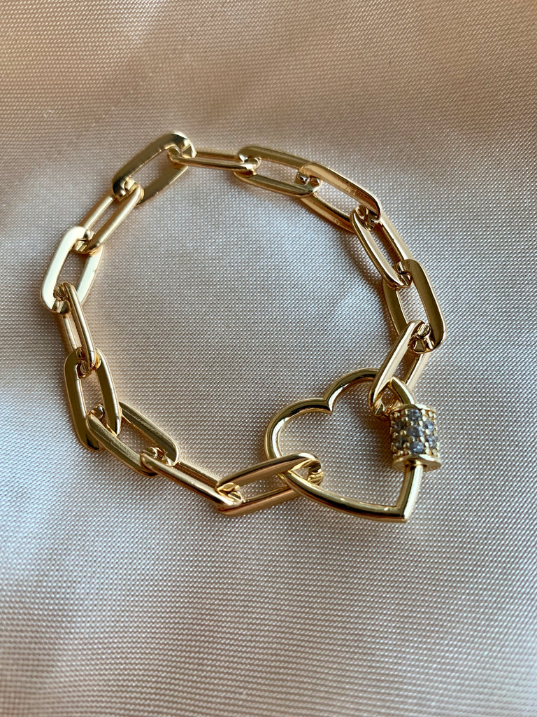 Heart LINK CHAIN BRACELET