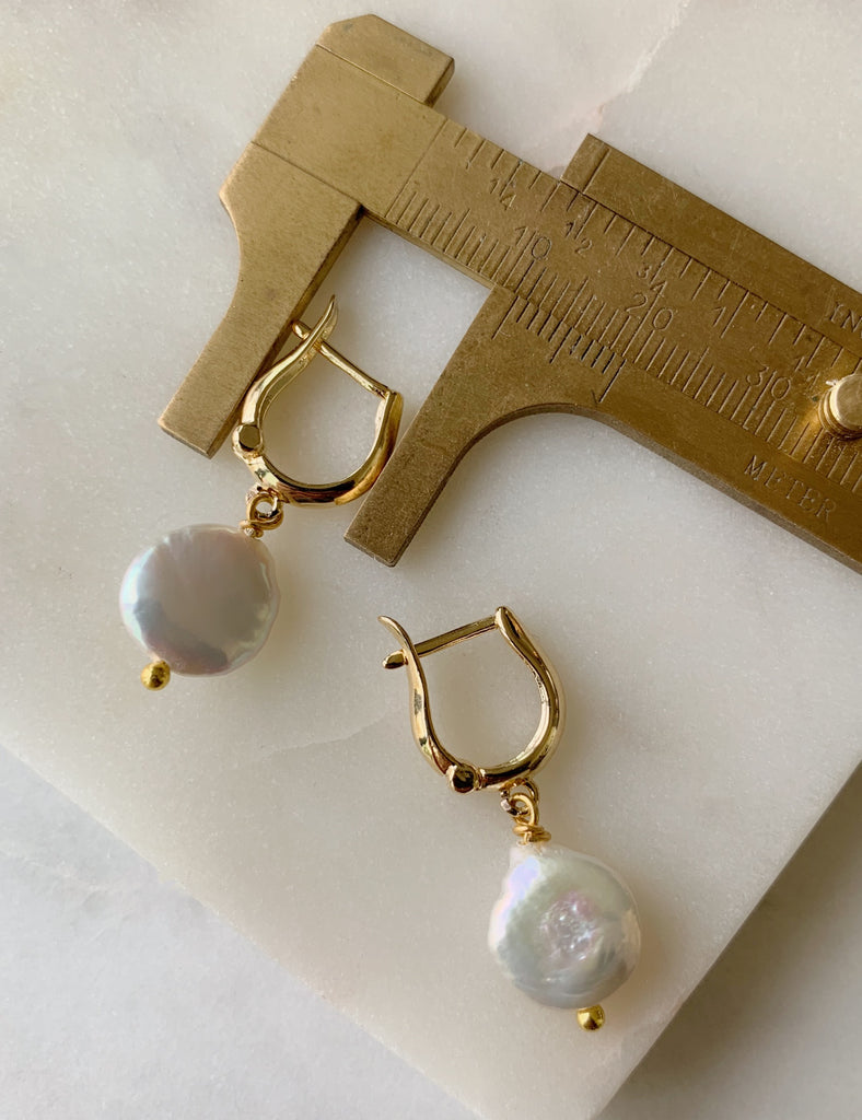 Pearl Hoop Earrings