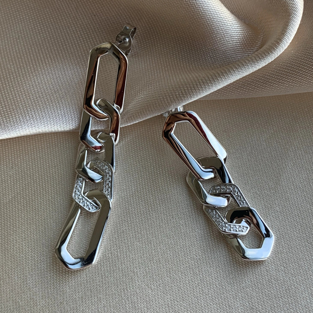 LINK CHAIN EARRINGS