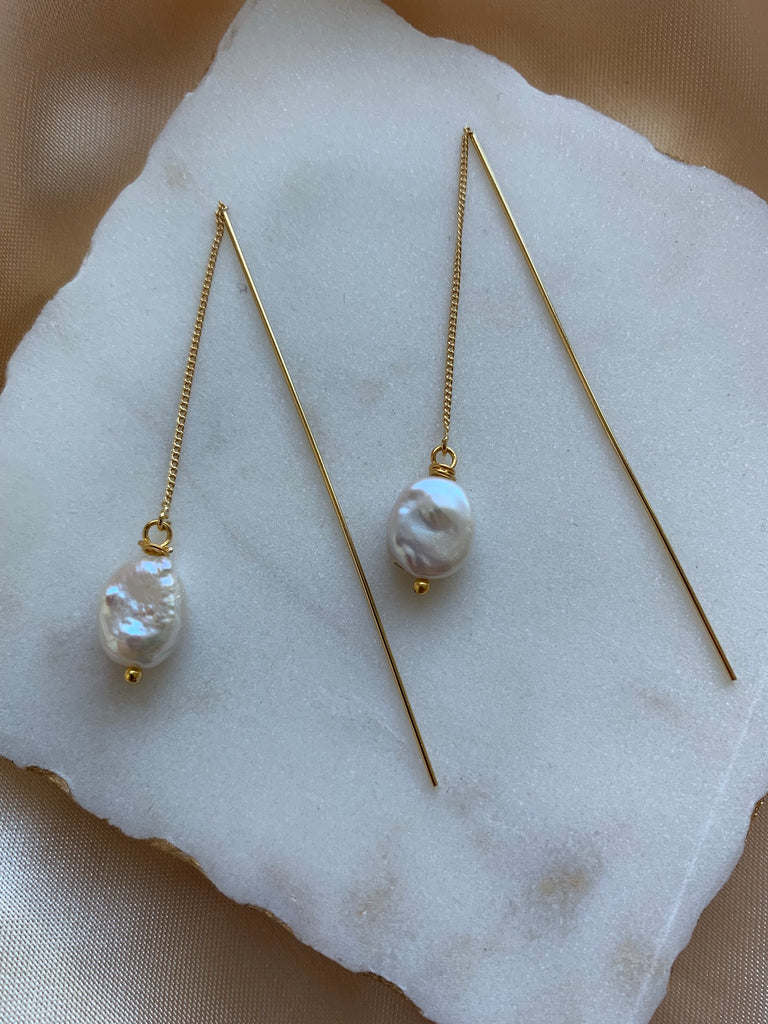 Pearl Chain Earring