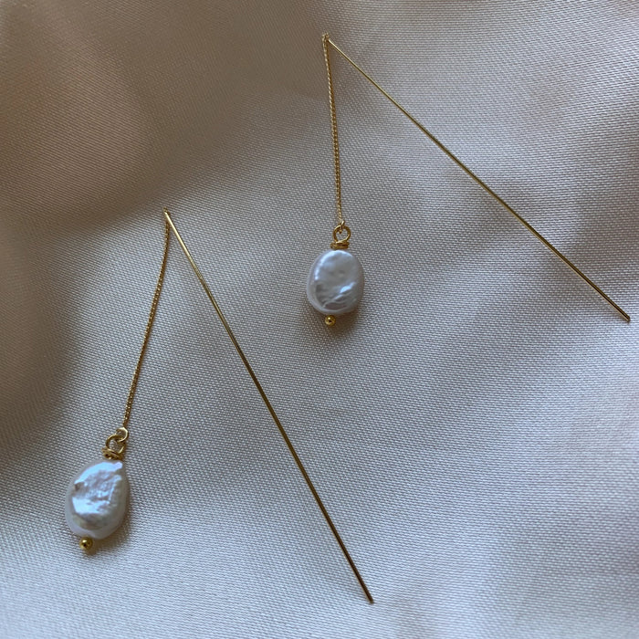 Pearl Chain Earring